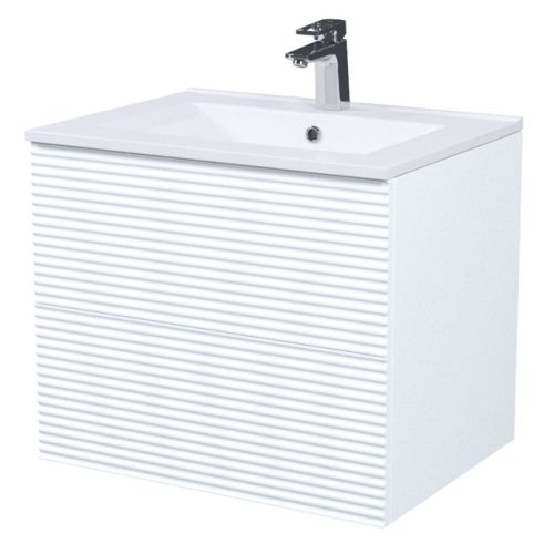 тумба с раковиной подвесная IDDIS Bild  60см с ящиками белая