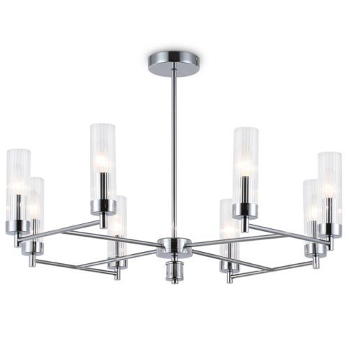 люстра потолочная AMBRELLA High Light E14 8х40Вт хром/прозрачный