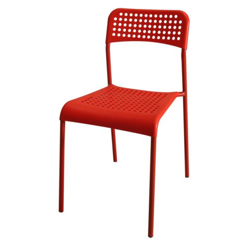 стул кухонный 460х460х790мм красный металл/полипропилен