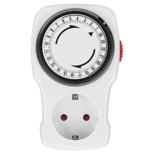 таймер механический DUWI суточный 3680Вт 96пр/15 мин белый