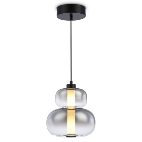 светильник подвесной светодиодный AMBRELLA High Light 12Вт 3000K черный/дымчатый