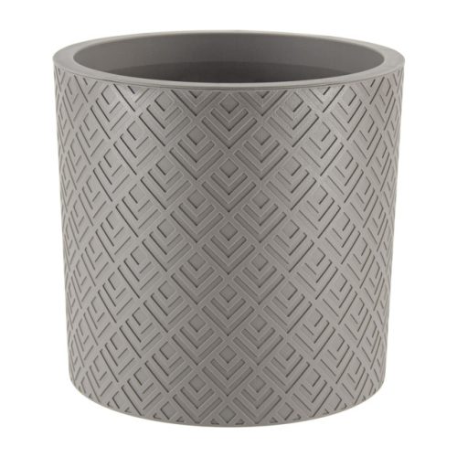 кашпо двойное Этна 9,5л d28см h27см французский серый пластик
