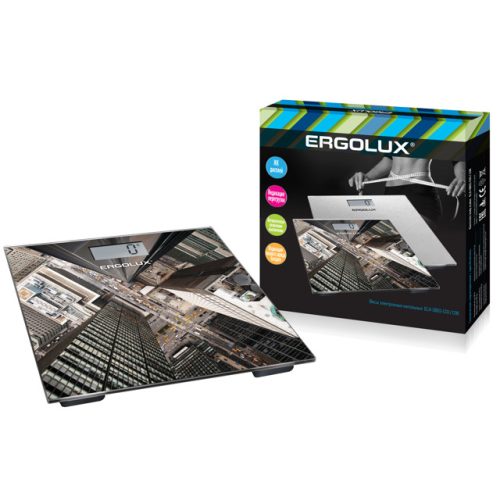 весы ERGOLUX ELX-SB02-C08 стекло до 180кг город