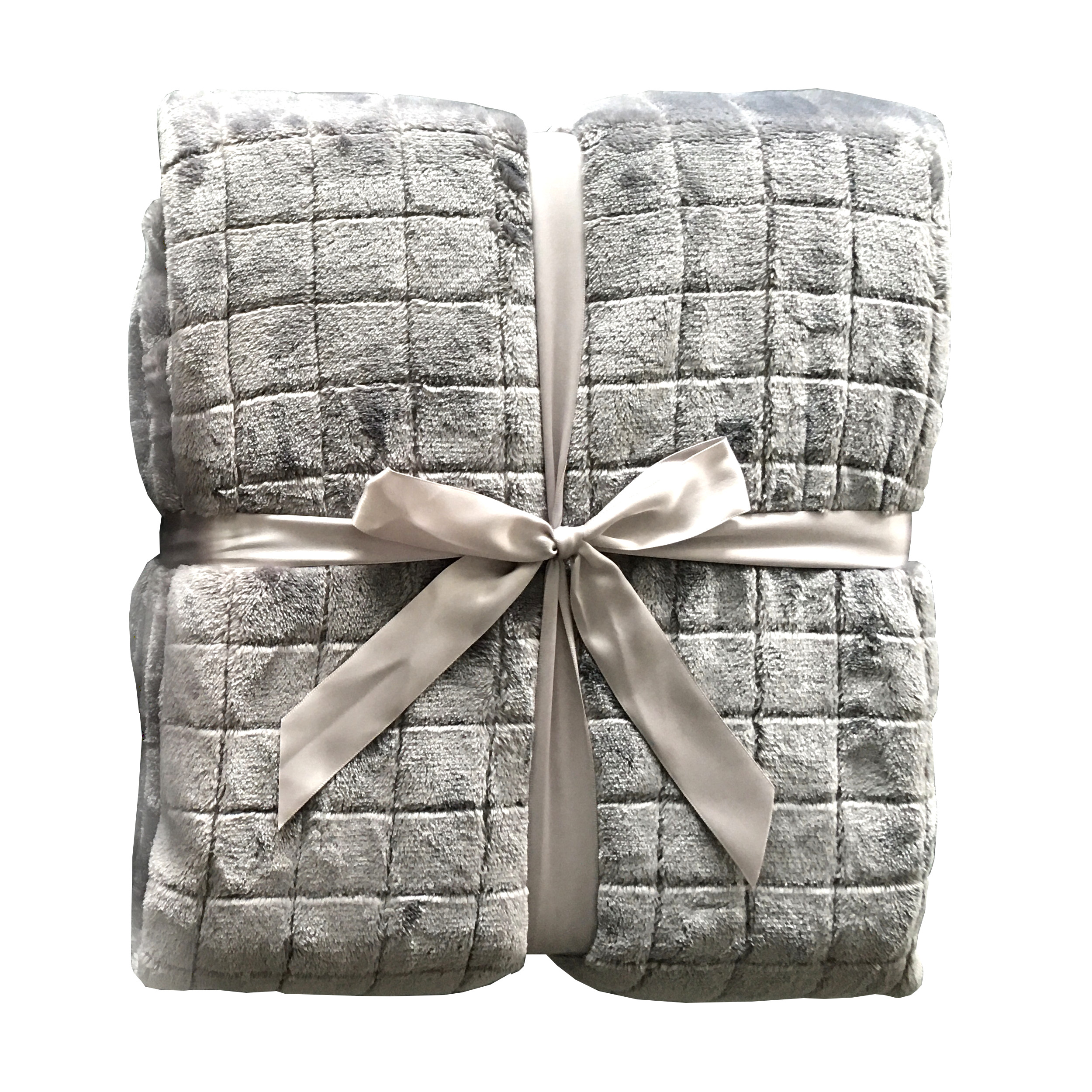 плед TODELIA 200х220см серый, арт.EDJF01grey