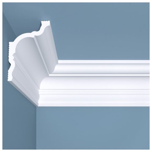 плинтус потолочный BELLO-DECO К 10 100х70х2000мм полимер(xps) белый, арт. 00-00004642