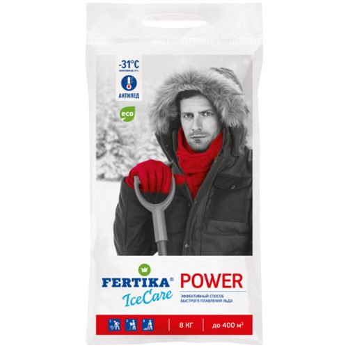 реагент противогололедный FERTIKA IceCare POWER -31°C 8 кг