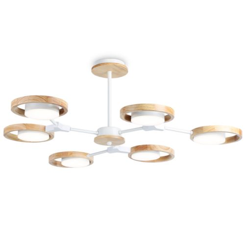люстра потолочная светодиодная AMBRELLA Comfort LED 3000K/4200K/6400K 42Вт белый/светлое дерево