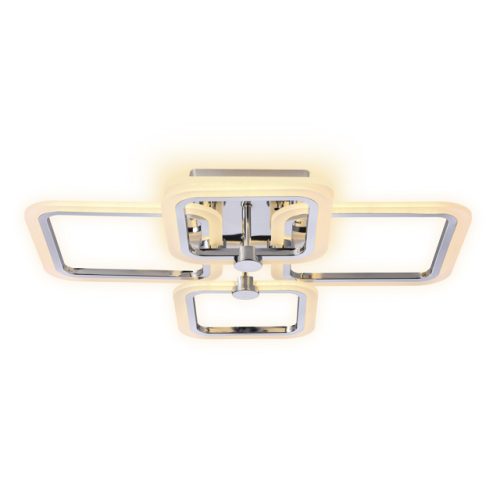 люстра потолочная AMBRELLA Acrylica LED 105Вт 6400К 7875Лм ПДУ хром