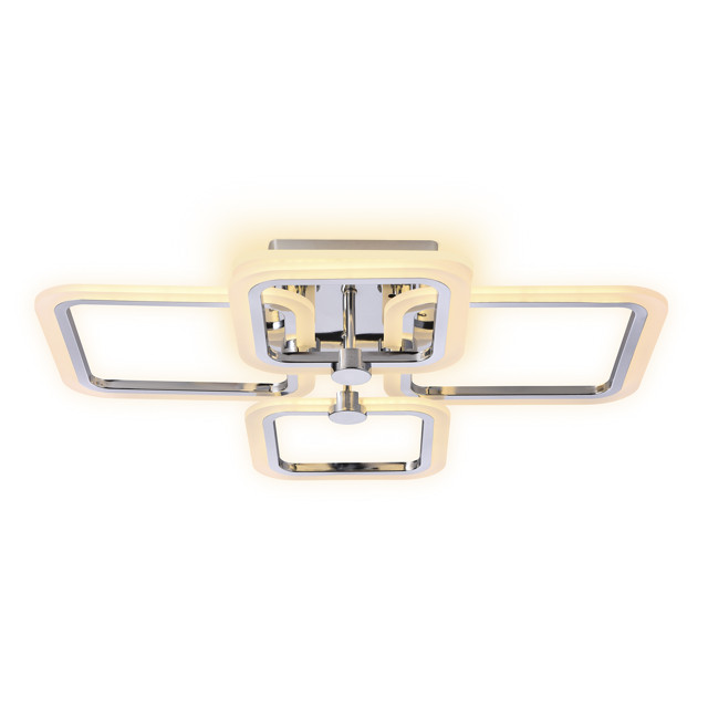 люстра потолочная AMBRELLA Acrylica LED 105Вт 6400К 7875Лм ПДУ хром