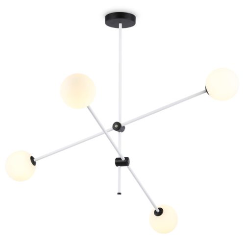 люстра потолочная AMBRELLA Traditional G9х4 10Вт белый/черный