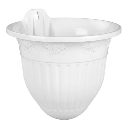 кашпо настенное Лозанна 3л d21,5см h22см белый пластик