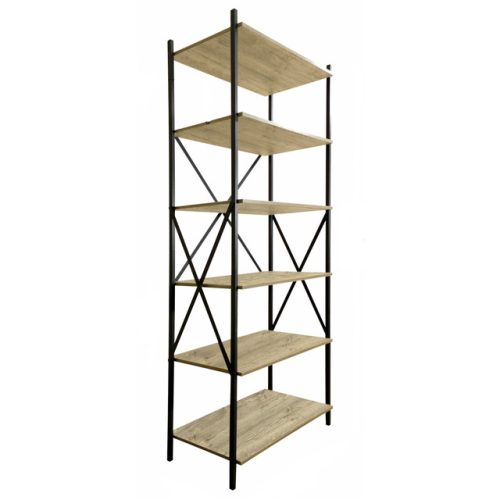 стеллаж ЛОФТ 800х400х1900мм металл/ЛДСП эйприл