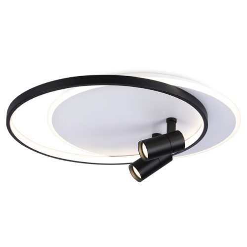 люстра потолочная AMBRELLA Comfort LED 65Вт 6400К 5200Лм ПДУ белый/черный