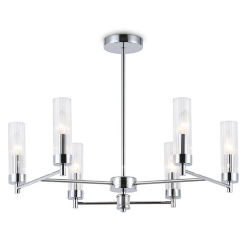люстра потолочная AMBRELLA High Light E14 6х40Вт хром/прозрачный