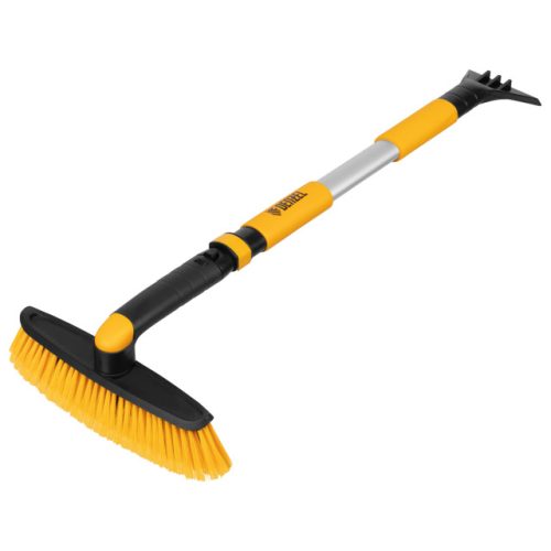 щетка для снега DENZEL 750-1120мм со скребком телескопическая с поворотным механизмом