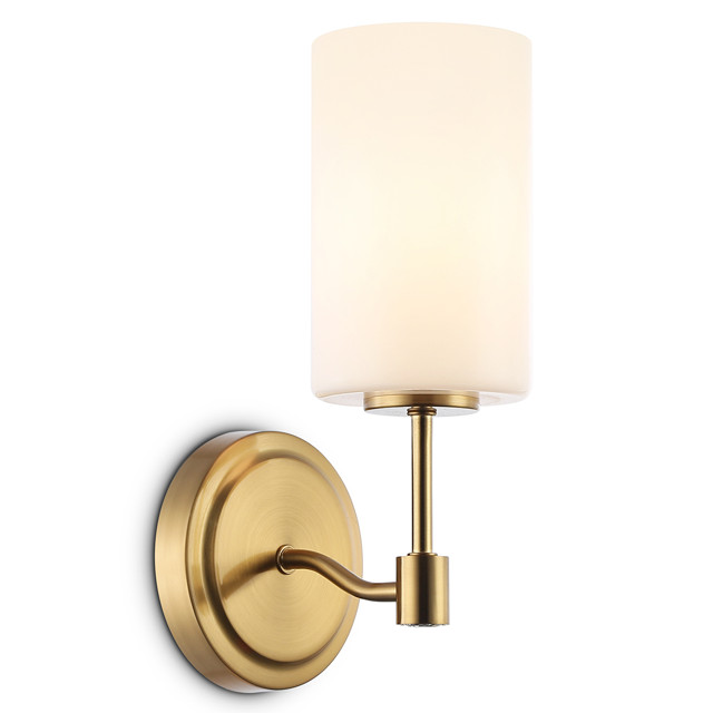 бра AMBRELLA High Light E14 40Вт латунь/белый матовый