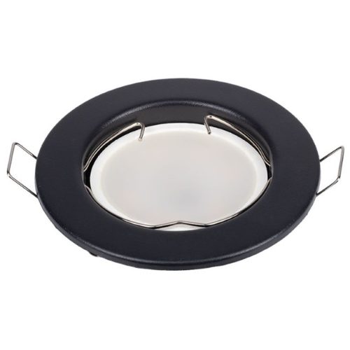 светильник встраиваемый SMARTBUY под лампу MR16 плоский металл черный