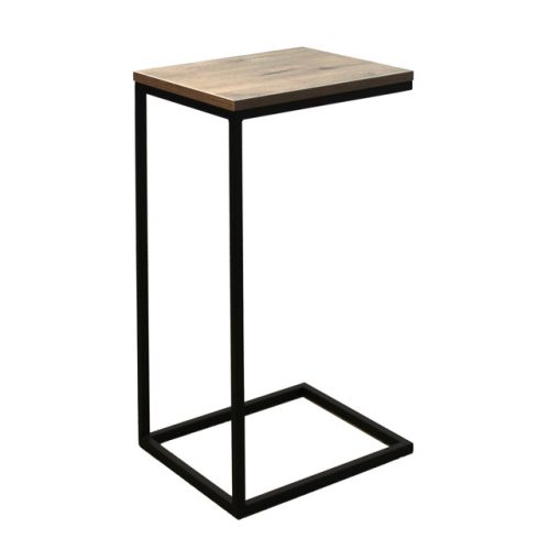 стол придиванный М86 340х300х610мм велингтон/черный ЛДСП/металл