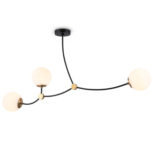 люстра потолочная AMBRELLA Traditional E27х3 60Вт черный/бронза