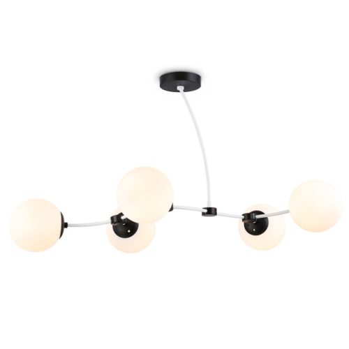 люстра потолочная AMBRELLA Traditional E27х5 60Вт белый/черный