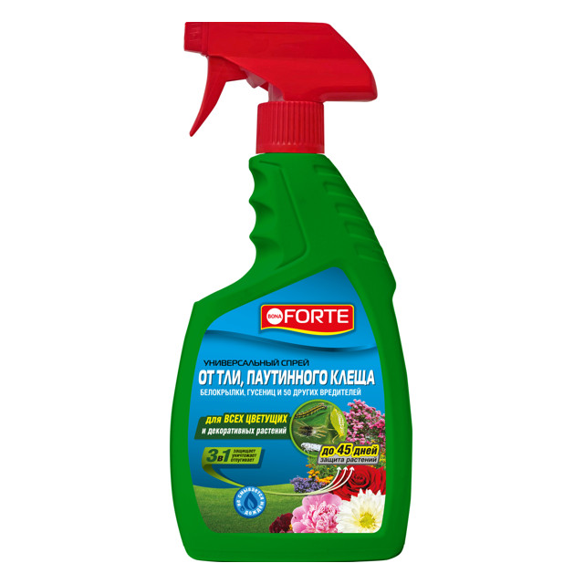 спрей Bona Forte от тли, паутинного клеща и других 50 видов насекомых 750 мл