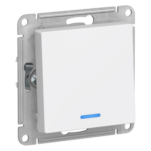 выключатель 1-клавишный Atlas Design с/и белый
