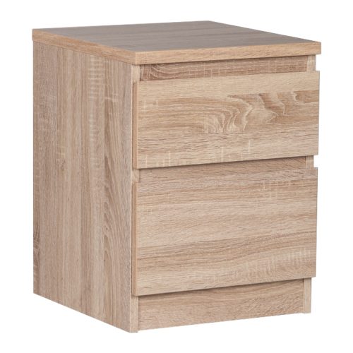тумба прикроватная КАСТОР 2 ящика 373x492x396мм сонома ЛДСП