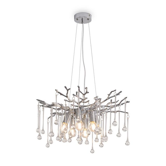 люстра подвесная FREYA Michelle E14 6х60Вт хром