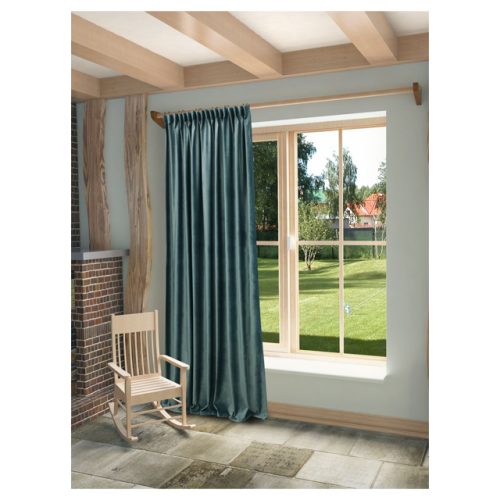 штора портьерная на шт.ленте SANPA Софи бархат 200х280см серо-голубая, арт.HPsuna/24/1E