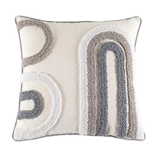 наволочка декоративная TODELIA Парабола 45х45см бежевая, арт.HPW0112A-A