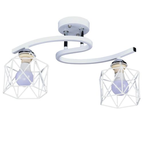 люстра потолочная РОССВЕТ Готика 2х60Вт E27 металл белый