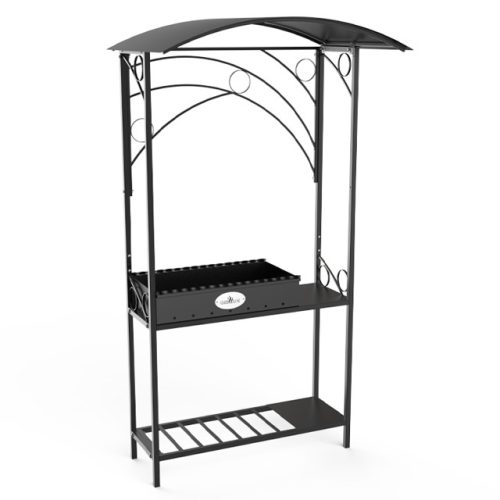 мангал стационарный с крышей Sun Grill 113х210х71см сталь 2мм