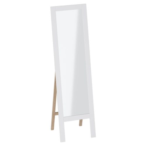 зеркало напольное Калгари 515x400x1700мм дуб натуральный светлый/белый матовый