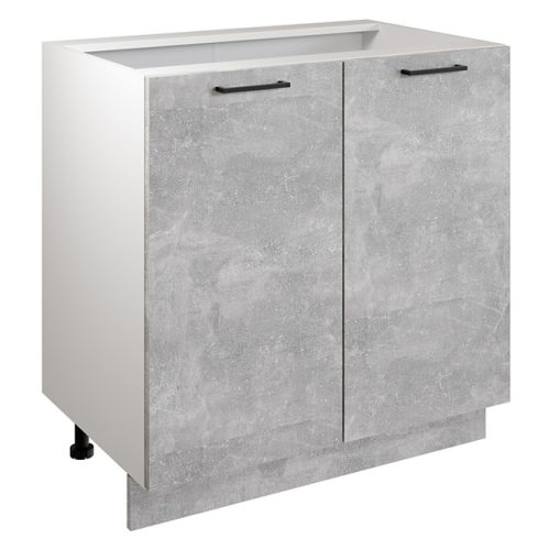 кухонный шкаф напольный Симпл 800х530х820мм 2 двери ателье бетон ЛДСП