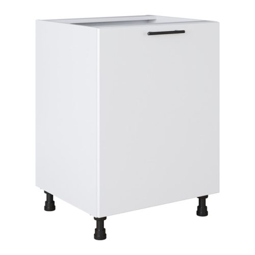 кухонный шкаф напольный Белый лед 820х600х504мм 1 дверь МДФ/ЛДСП