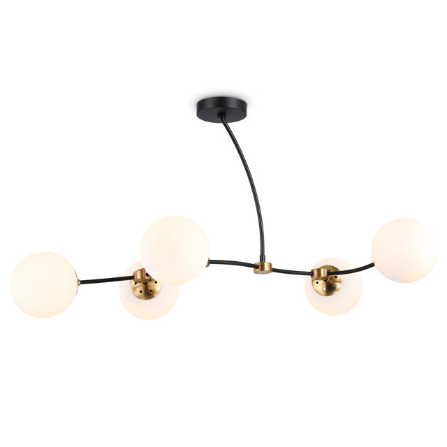 люстра потолочная AMBRELLA Traditional E27х5 60Вт черный/бронза