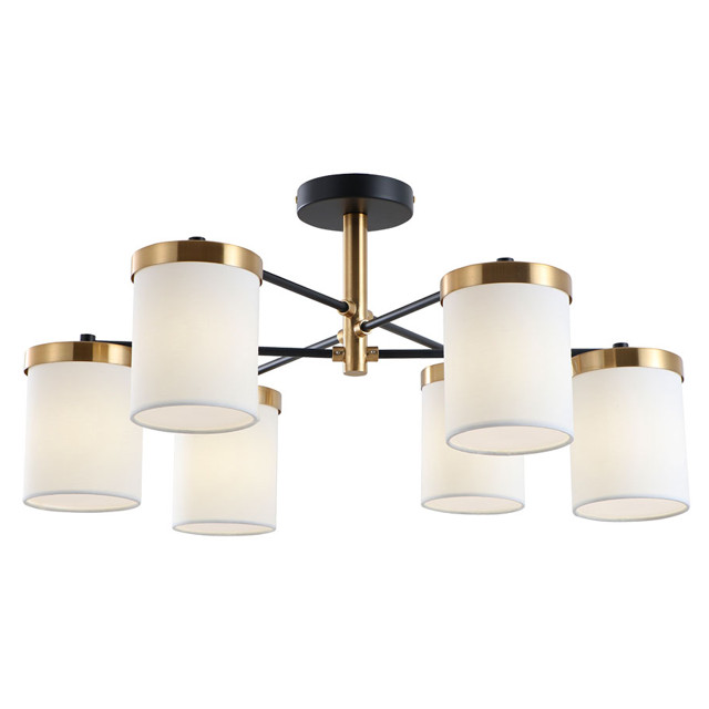 люстра потолочная ART LAMP Modello E14 6х40Вт металл черный