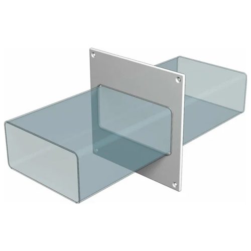 накладка торцевая пластик 150х150 для воздуховода 60х120