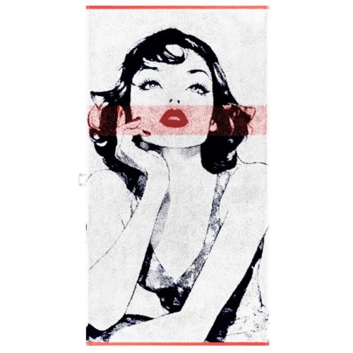 полотенце махр. CLEANELLY Губы 70х130см пестроткань, арт.ПЦ3502-6835