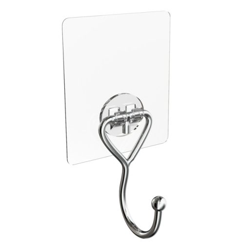 крючок для ванной одинарный KLIEBER lite на силиконовом креплении хром