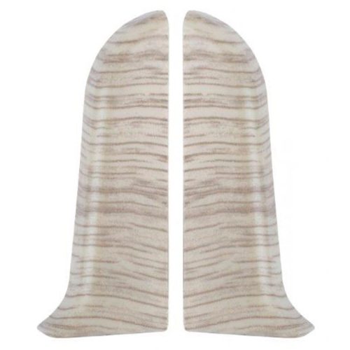 торцевые (пара) для плинтуса ИДЕАЛ Классик 55 Клен северный ПВХ