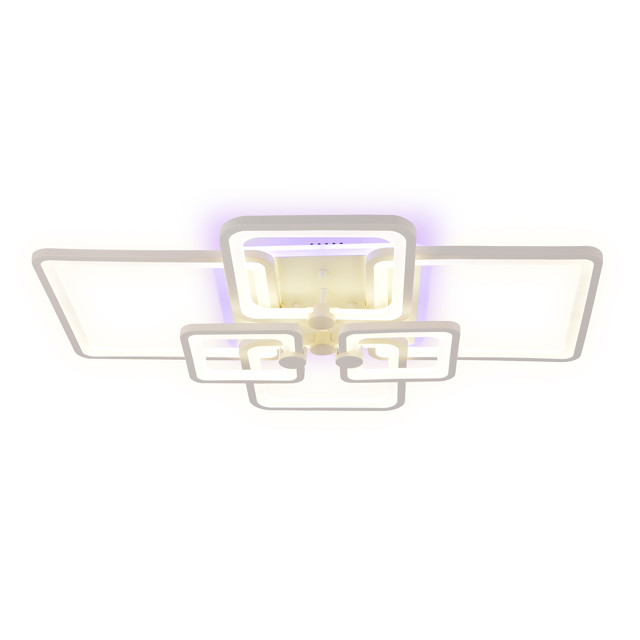 люстра потолочная AMBRELLA LIGHT Акрилика LED 176Вт 6400К 13200Лм ПДУ белый