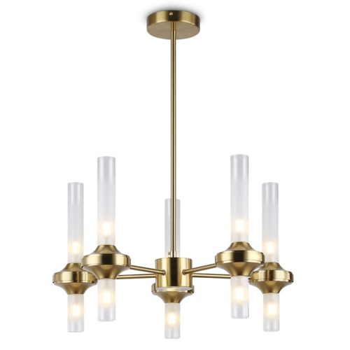 люстра потолочная AMBRELLA High Light G9х10 30Вт латунь/прозрачный