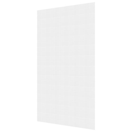 панель стеновая Стильный дом 2440х1220х3мм Белоснежный кафель 10х10см влагостойкая мдф