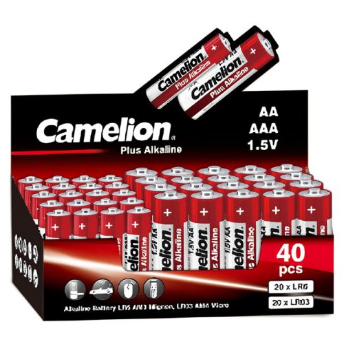 батарейка CAMELION Plus Alkaline  АА/ААА 1.5В 40 шт.