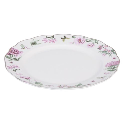 тарелка TODELIA Романтика 28см обеденная костяной фарфор