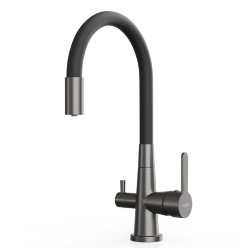 смеситель для кухни TOKITO Aisai канал для фильтра латунь вороненая сталь