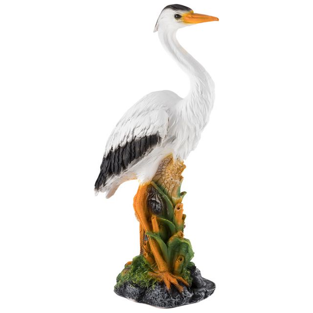 фигура садовая Цапля в камышах 60см