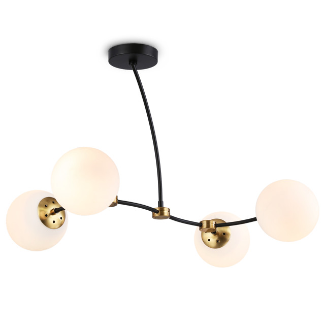 люстра потолочная AMBRELLA Traditional E27х4 60Вт черный/бронза