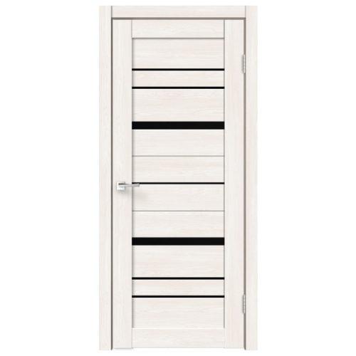 полотно дверное Веллдорис Сити 2 дуб бьянко стекло 200х70см экофлекс